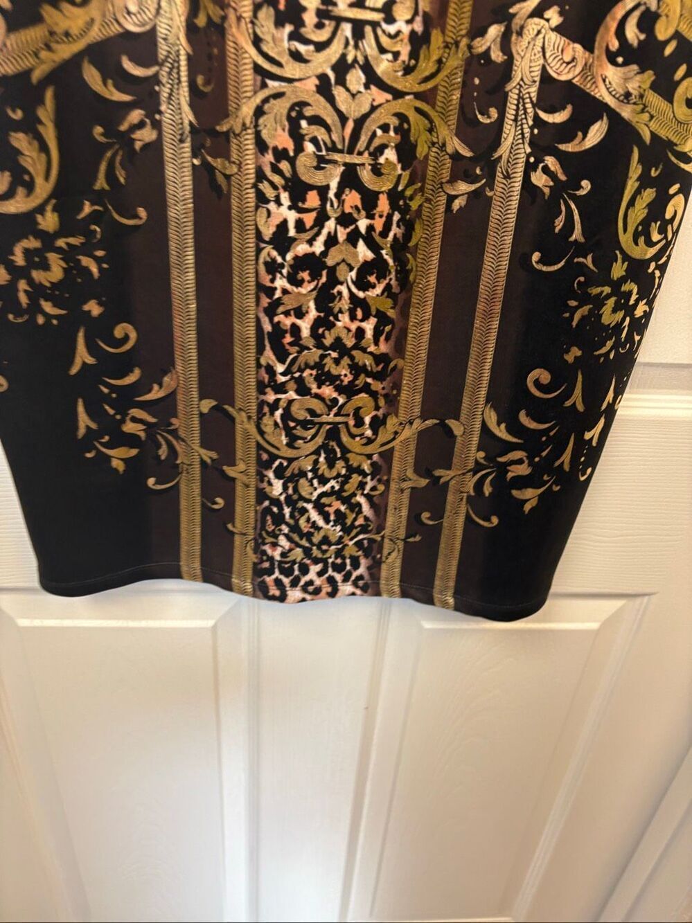 Gold Patterned Dress - Picture 3 of 7